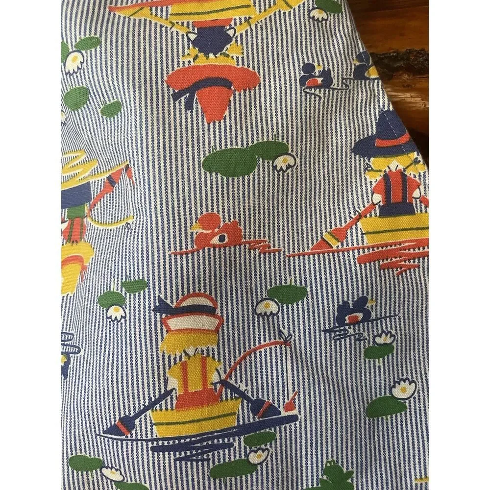 Vintage Sailor in Boat Quilted Bib‎